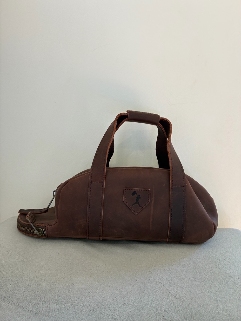 Baseballism Glove Leather Toiletry Bag / Dopp Kit - Premium Brown Leather